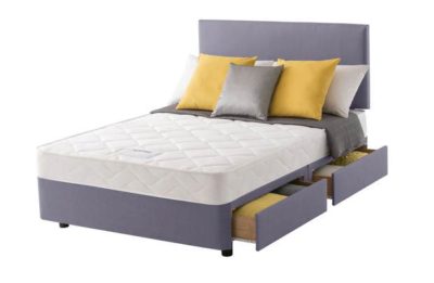 Layezee Calm Micro Quilt Kingsize 4 Drawer Divan Bed Layezee Calm Micro Quilt Kingsize 4 Drawer Divan Bed